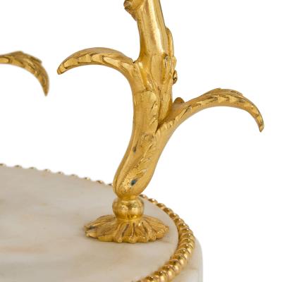 Antique Louis XVI period marble and ormolu cercle tournant mantel clock