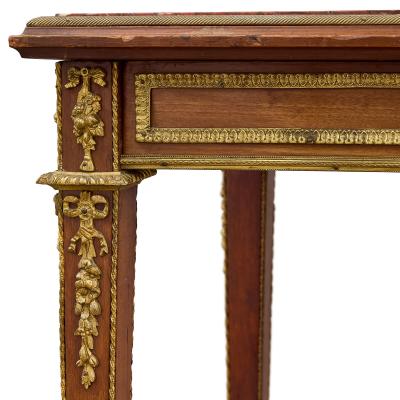 Antique Louis XVI style ormolu and jasperware mounted side table
