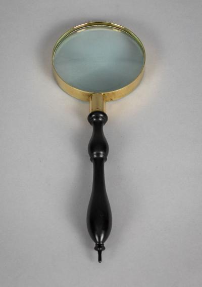 Antique Magnifying Glass with Ebony Handle