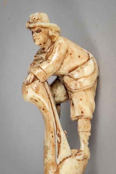 Antique Magnifying Glass with Figural Handle