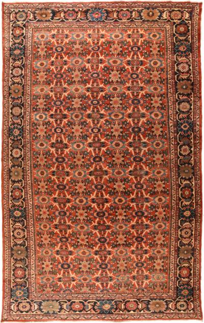 Antique Mahal Rug 10 6 x 17 8 
