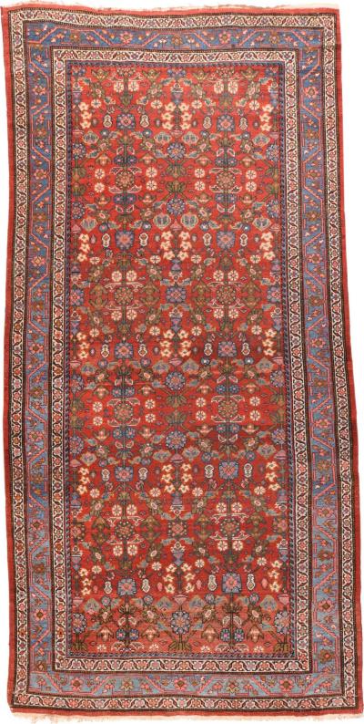 Antique Mahal Rug 5 3 x 10 6 