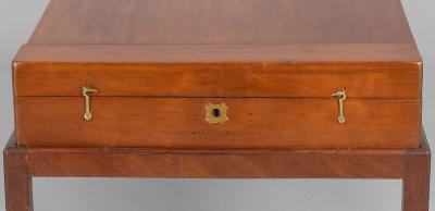 Antique Mahogany Bagatelle Game Box Coffee Table