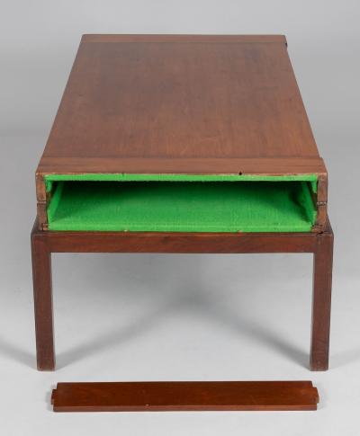 Antique Mahogany Bagatelle Game Box Coffee Table