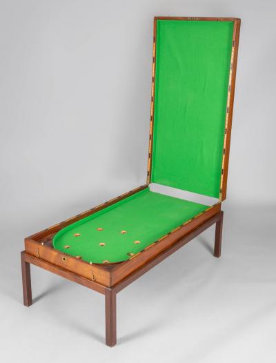 Antique Mahogany Bagatelle Game Box Coffee Table