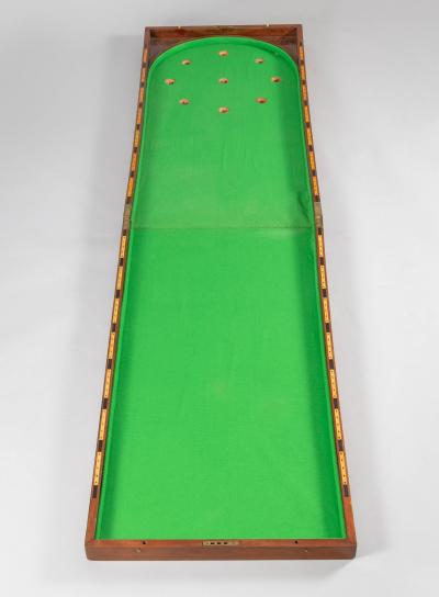 Antique Mahogany Bagatelle Game Box Coffee Table