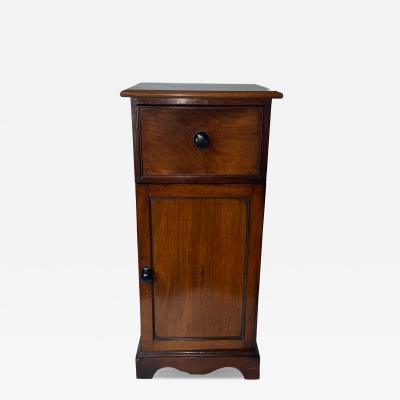 Antique Mahogany Bedside Cabinet with Drawer 19th Century