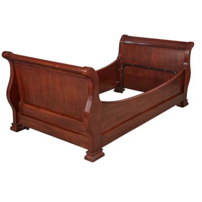 Antique Mahogany Empire Style Sleigh Daybed