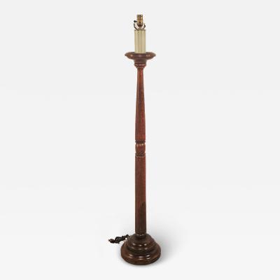 Antique Mahogany Floor Lamp U S A circa 1900