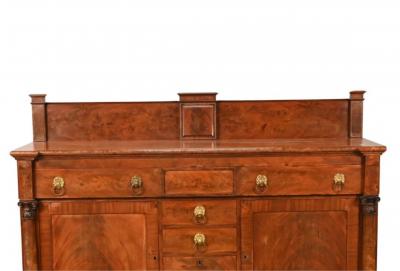 Antique Mahogany Wood Federal Style Credenza Sideboard