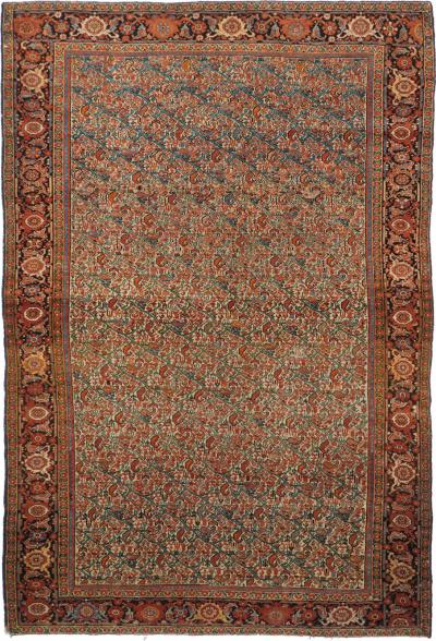 Antique Malayer Rug 4 4 x 6 2 