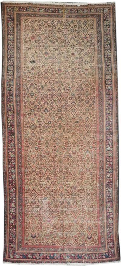 Antique Malayer Shabby Chic Rug 5 9 x 12 9 