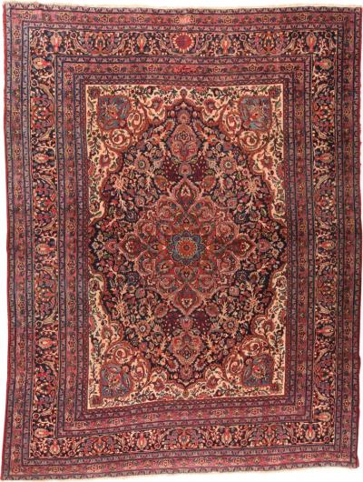 Antique Mashad Rug 8 7 x 11 3 