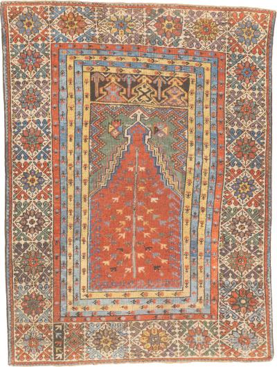 Antique Merkur mujar kirshehir Rug 38 x 410 