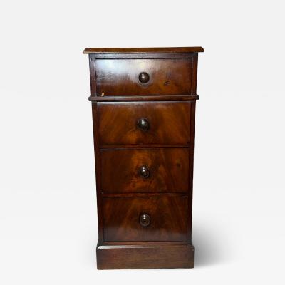 Antique Miniature Chest of Drawers Mahogany Jewelry or Collector s Cabinet