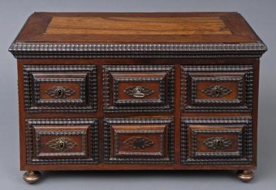 Antique Miniature Portuguese Chest Circa 1780