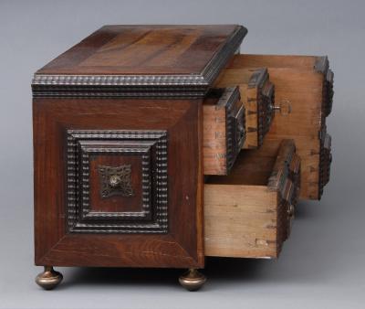 Antique Miniature Portuguese Chest Circa 1780