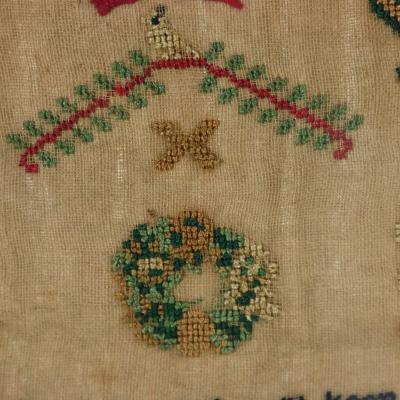 Antique Miniature Sampler circa 1800 by Sophia Honey