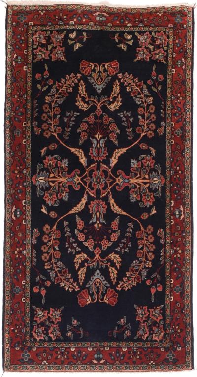 Antique Mohajeran Sarouk Rug 2 5 x 4 9 