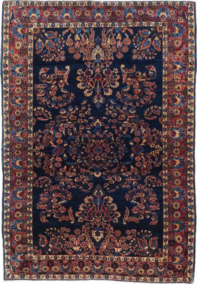 Antique Mohajeran Sarouk Rug 42 x 62 
