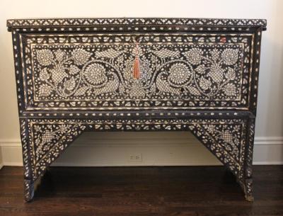 Antique Mother of Pearl Inlaid Chest