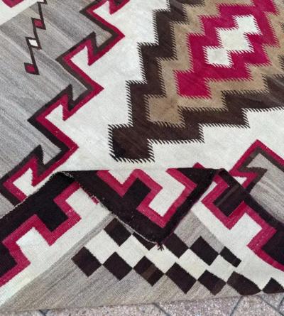 Antique Navajo Klagetoh Rug large and unusual