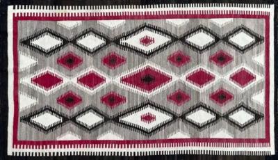 Antique Navajo Rug Dimond Design