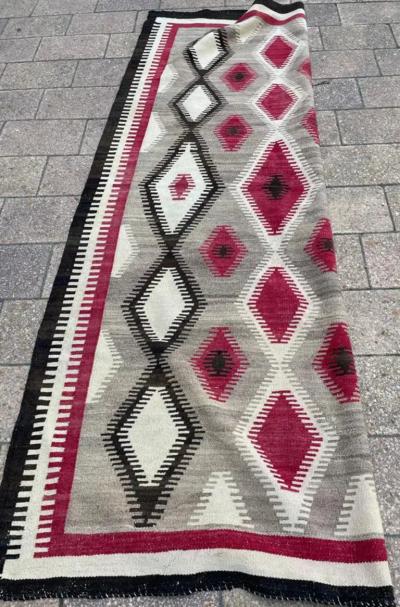 Antique Navajo Rug Dimond Design