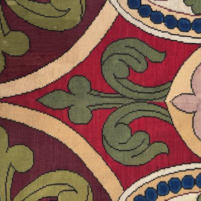 Antique Neoclassical Needlepoint Rug France circa 1860