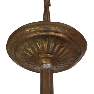 Antique Neoclassical style brass hall lantern