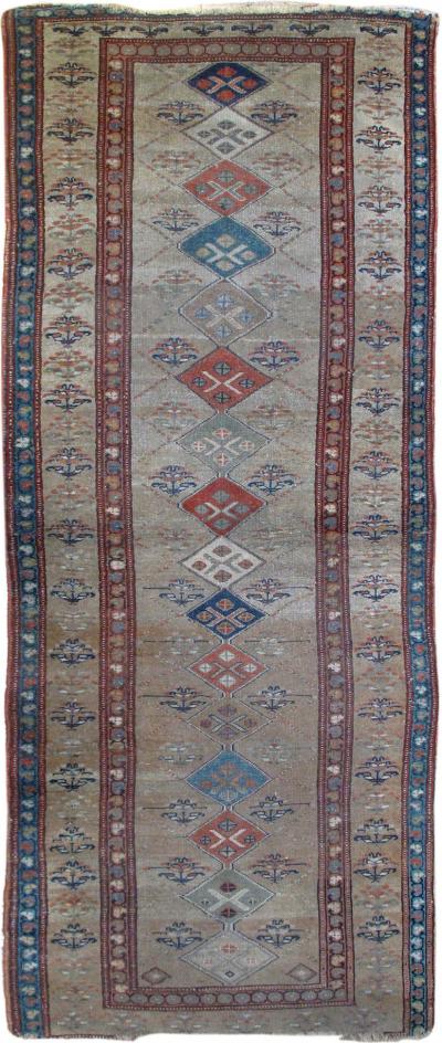 Antique North West Persian Rug 3 11 x 9 5 