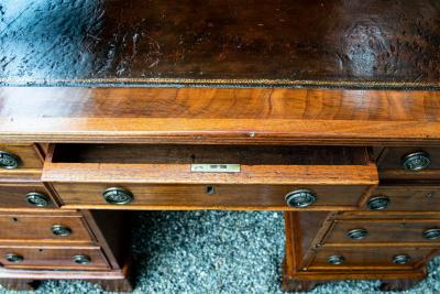 Antique Oak Twin Pedestal Desk