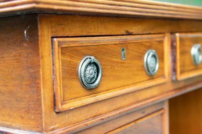 Antique Oak Twin Pedestal Desk