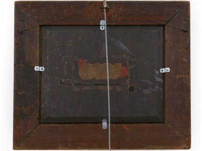 Antique Oil Painting of Artist and His Muse 1856 by Hendrik Frans Schaefels