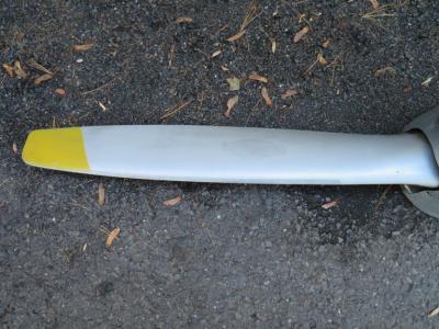 Antique Original Midcentury Metal Airplane Propellor with Nosecone