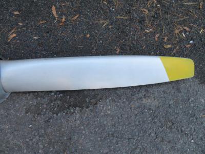 Antique Original Midcentury Metal Airplane Propellor with Nosecone