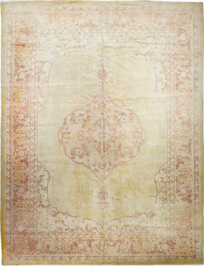 Antique Oushak Rug 10 5 x 13 8 