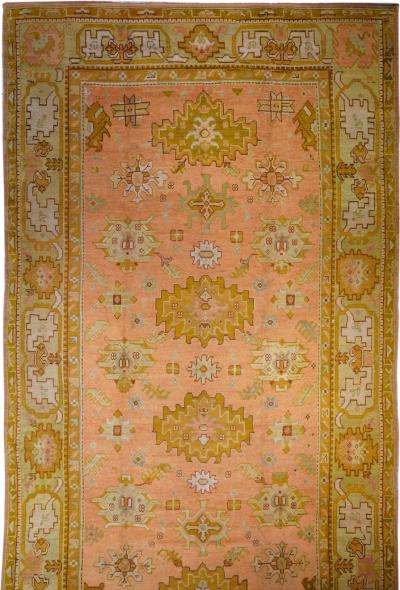 Antique Oushak Rug 10 5 x 18 10 