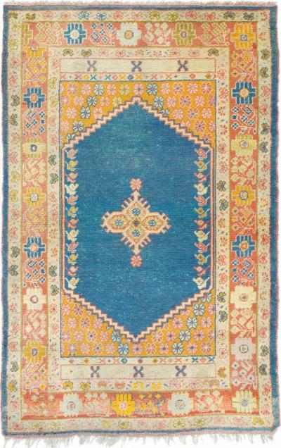 Antique Oushak Rug 3 3 x 5 0 