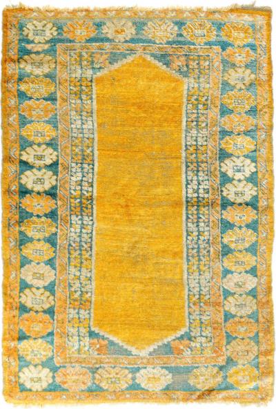 Antique Oushak Rug 3 3 x 5 0 
