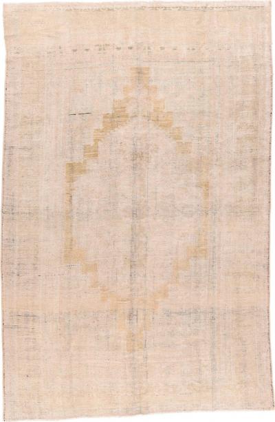 Antique Oushak Rug 6 9 x 10 0 