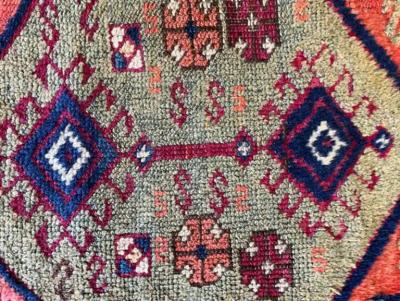 Antique Oushak Yastik Anatolian Rug
