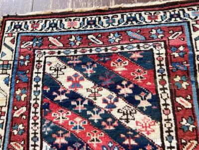 Antique Oushak Yastik Anatolian Rug Unusual