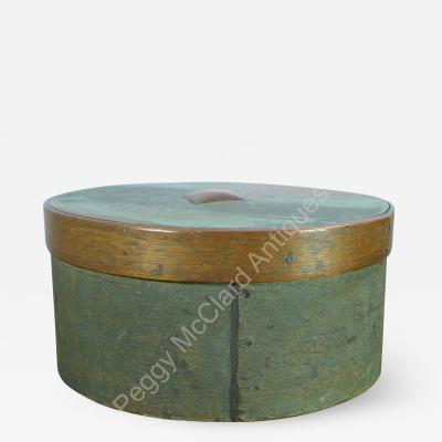 Antique Painted Pantry Box With Carved Decoration