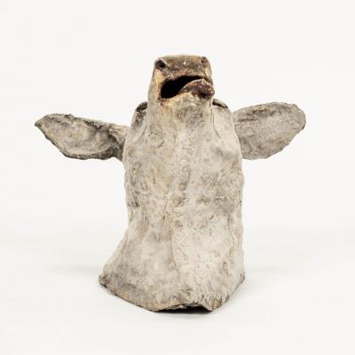 Antique Papier M ch Cow Head