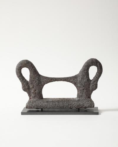 Antique Patinated Cast Iron Boot Scraper on Stand
