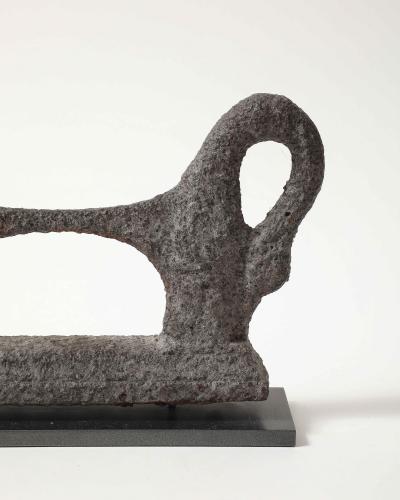 Antique Patinated Cast Iron Boot Scraper on Stand