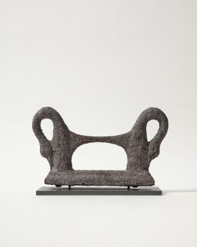 Antique Patinated Cast Iron Boot Scraper on Stand