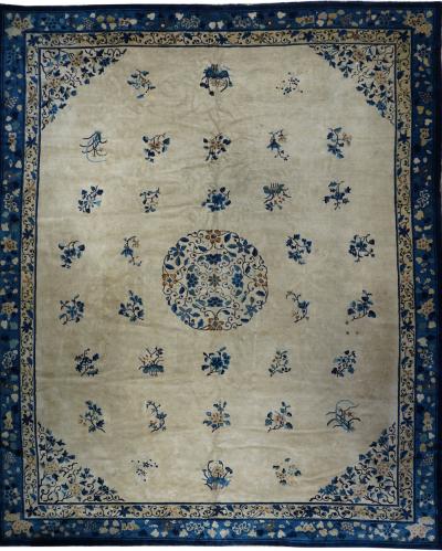 Antique Peking Rug 12 0 x 14 7 