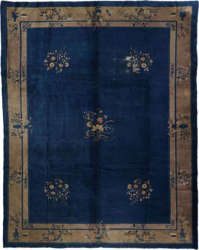 Antique Peking Rug 9 1 x 11 6 